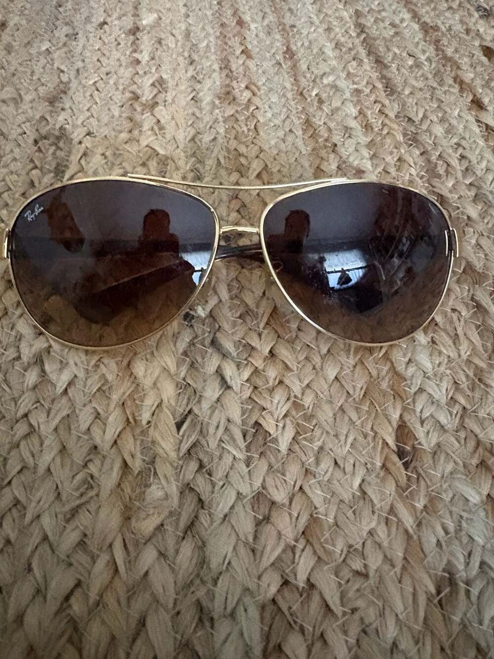 Ray-Ban RB3386 001/13 Gold Brown Gradient Aviator Sunglasses